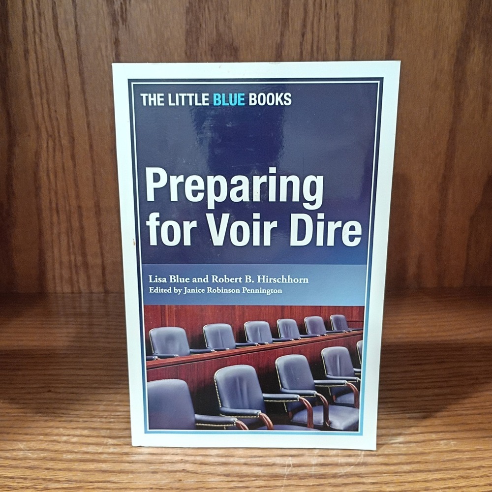 Preparing for Voir Dire + CD, The Little Blue Books, Paperback